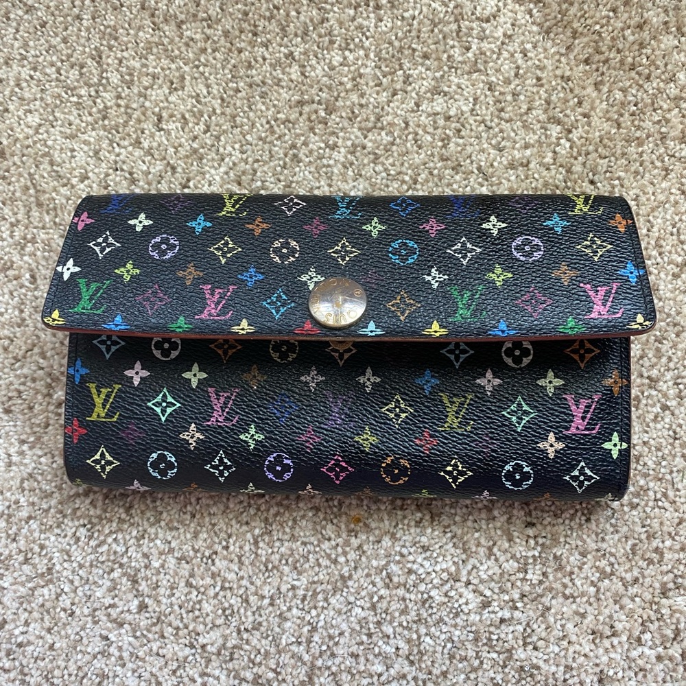 Louis Vuitton Black Multicolor wallet